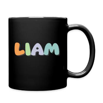 Name - Liam - Full Colour Mug - black - Right