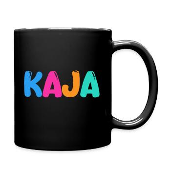 Name - Kaja - Tasse einfarbig - Schwarz - Rechts