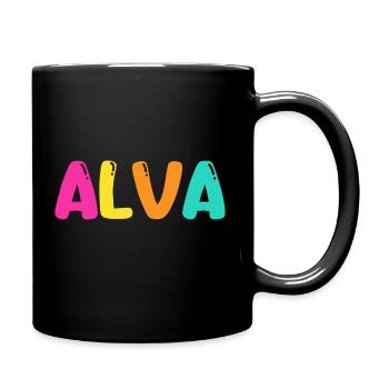 Name - Alva - Full Colour Mug - black - Right