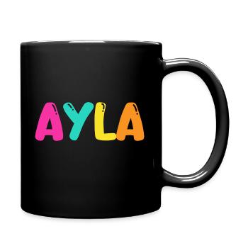 Name - Ayla - Full Colour Mug - black - Right