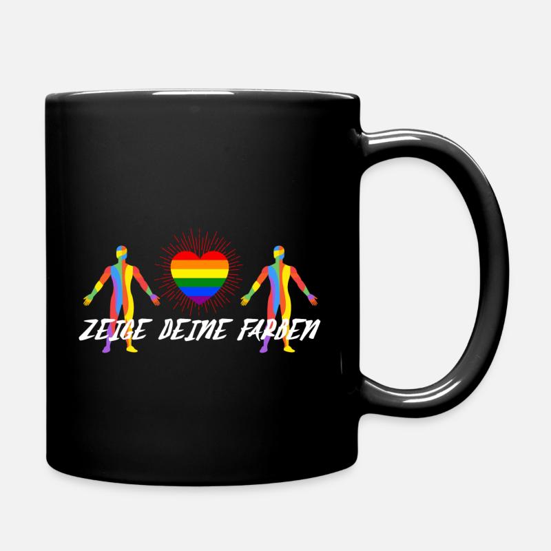 Show off your colors - Full Colour Mug - black
