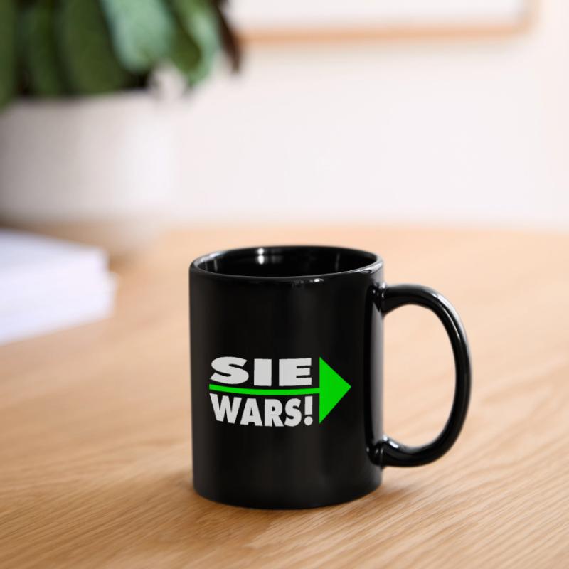 Sie wars! Partner- oder Partyshirt Tasse einfarbig
