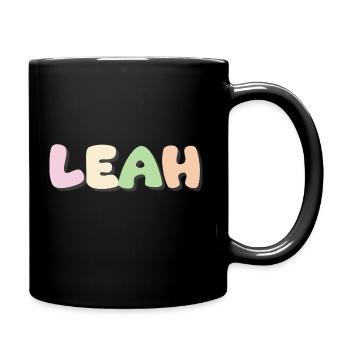Nom - Leah - Mug uni - noir - Droite