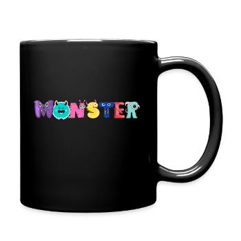 Monster Alphabet - Full Colour Mug - black - Right