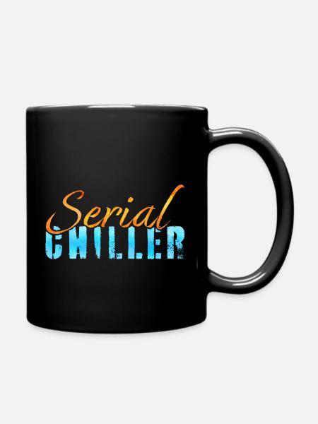 Serieller Kühler - Tasse einfarbig - Schwarz