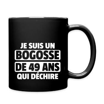 homme de 49 ans / cadeau 49 ans / t-shirt 49 ans - Mug uni - noir - Droite