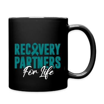 Partenaires de rétablissement pour la vie Addiction - Mug uni - noir - Droite