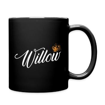 Willow Custom Name for Women Kids Toddlers - - Full Colour Mug - black - Right