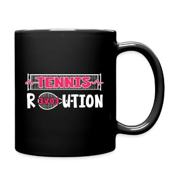 Tennis Match Ball Tennis Player Tennis-love - Full Colour Mug - black - Right