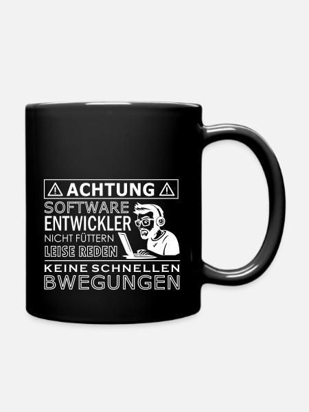 Softwareentwickler - Tasse einfarbig - Schwarz