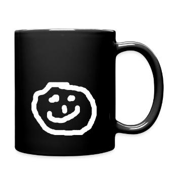 Happy - Tasse einfarbig - Schwarz - Rechts