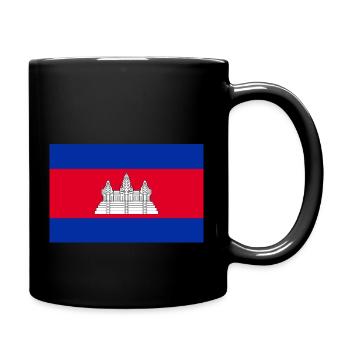 Kambodscha - Tasse einfarbig - Schwarz - Rechts