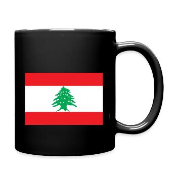 Libanon - Tasse einfarbig - Schwarz - Rechts