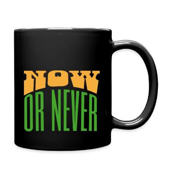 MAINTENANT OU JAMAIS - Mug uni - noir - Droite