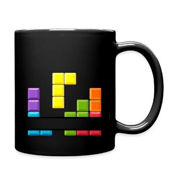 Gamer-Banner - Tasse einfarbig - Schwarz - Rechts