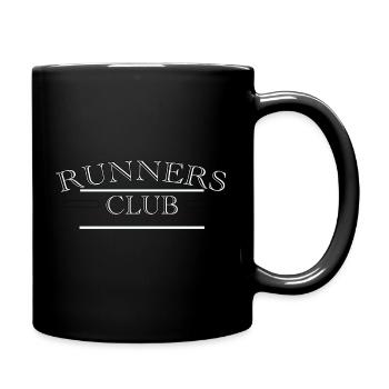 Läufer-Club - Tasse einfarbig - Schwarz - Rechts