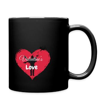 Saint-Valentin - Mug uni - noir - Droite