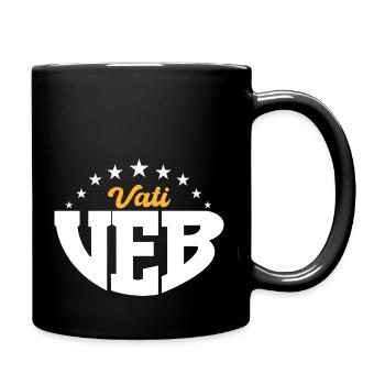 VEB Vati DDR Geschenk - Tasse einfarbig - Schwarz - Rechts