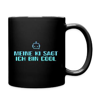 My AI says I'm cool - Full Colour Mug - black - Right