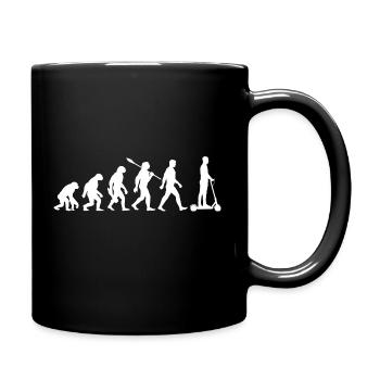 Evolution E-Scooter, Scooter électrique avec batterie - Mug uni - noir - Droite