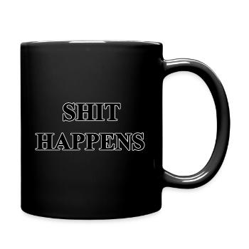 shithappens - Mug uni - noir - Droite
