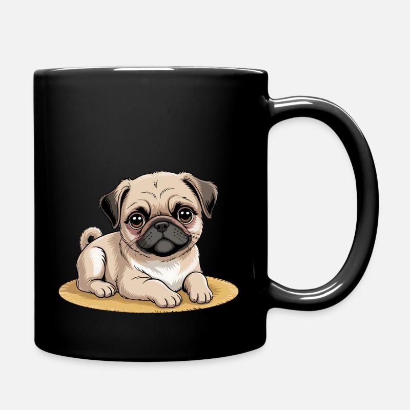 Hunde Haustiere Haustiere - Tasse einfarbig - Schwarz