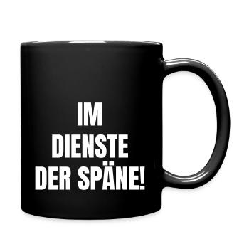 In the service of the shavings! - Full Colour Mug - black - Right