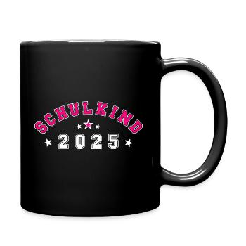 Schulkind 2025 - Tasse einfarbig - Schwarz - Rechts