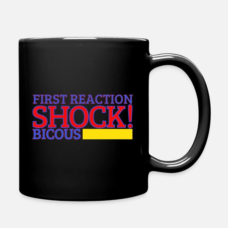 choc de première réaction - Mug uni - noir
