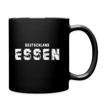 Deutschland Fackel Logo Design - Tasse einfarbig - Schwarz - Rechts