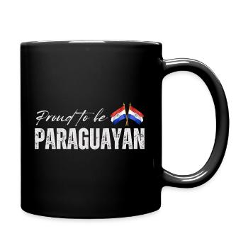 Paraguayan pride, Paraguayan flag - Full Colour Mug - black - Right