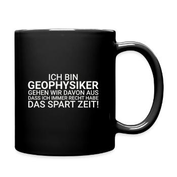 Geophysiker Zeit Sparen Geophysik - Tasse einfarbig - Schwarz - Rechts