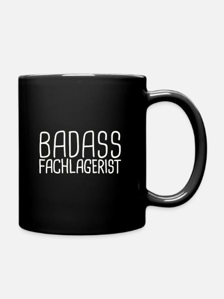 Fachlagerist Badass - Tasse einfarbig - Schwarz