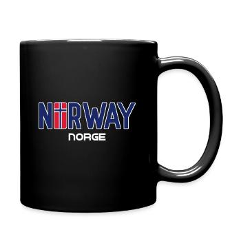 Norway - Norge - Norway - Flag - Scandinavia - Full Colour Mug - black - Right