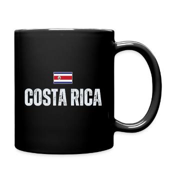 I love Costa Rica, Costa Rica flag - Full Colour Mug - black - Right