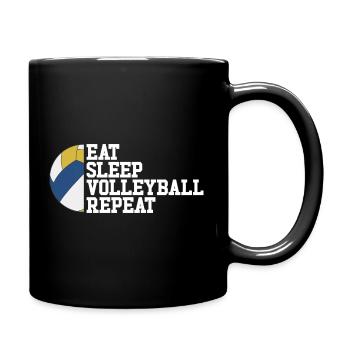 volleyball player - Full Colour Mug - black - Right