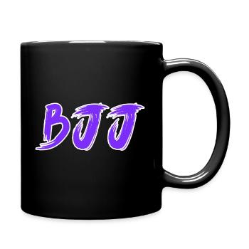 BJJ Lila Gürtel – Jiu Jitsu Rang Design - Tasse einfarbig - Schwarz - Rechts