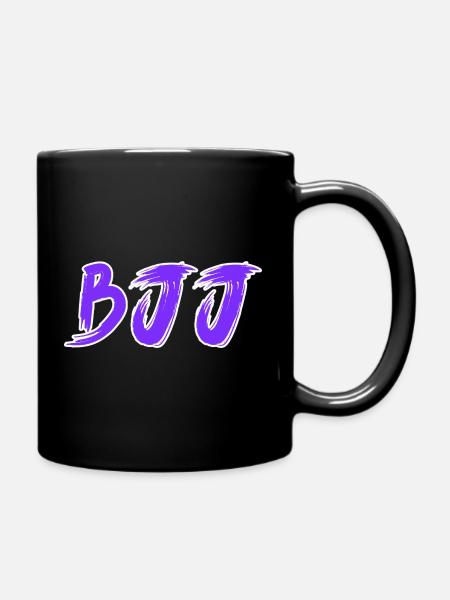 BJJ Lila Gürtel – Jiu Jitsu Rang Design - Tasse einfarbig - Schwarz