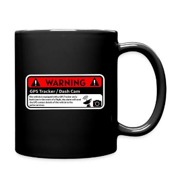 Dash Cam GPS Alert - Full Colour Mug - black - Right
