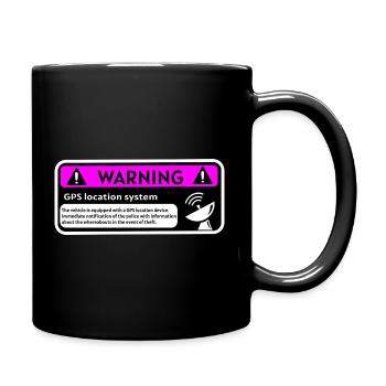 GPS Location Alert - Full Colour Mug - black - Right