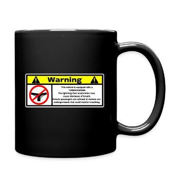 warning - Full Colour Mug - black - Right