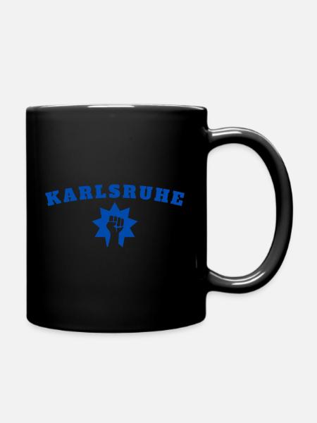 Karlsruhe - Tasse einfarbig - Schwarz