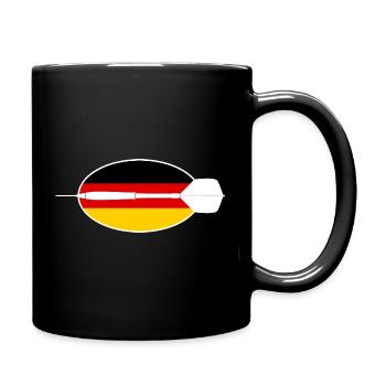 Fléchettes Allemagne, Fléchettes sur le drapeau de l’Allemagne - Mug uni - noir - Droite