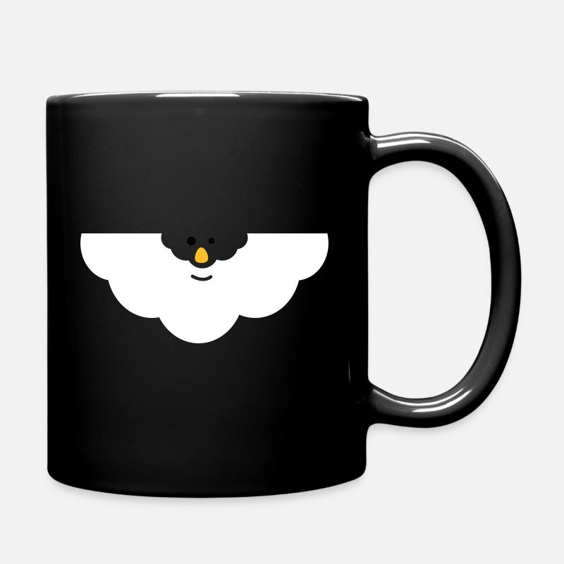 Cuddly Cloud Face - Full Colour Mug - black