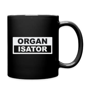 Organisator Typo-Kontrast - Tasse einfarbig - Schwarz - Rechts