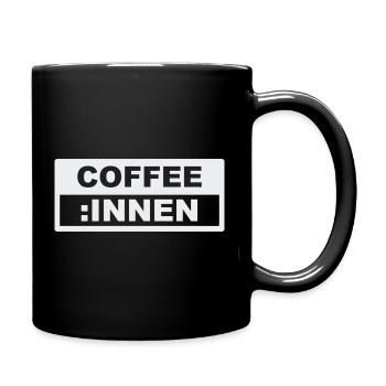 KAFFEE INNEN - Tasse einfarbig - Schwarz - Rechts