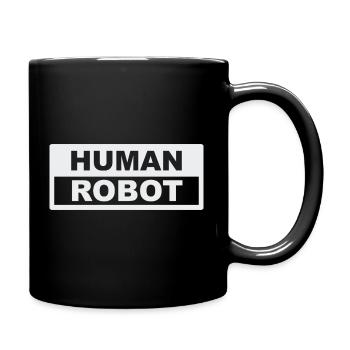Robot humain - intelligence réelle - Mug uni - noir - Droite