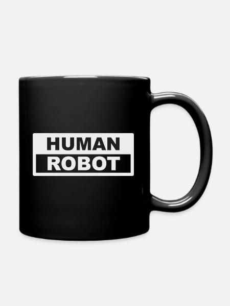 Robot humain - intelligence réelle - Mug uni - noir