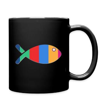 POISSON. MEMOIRE. SARDINE. POISSON D'AVRIL. MER - Mug uni - noir - Droite