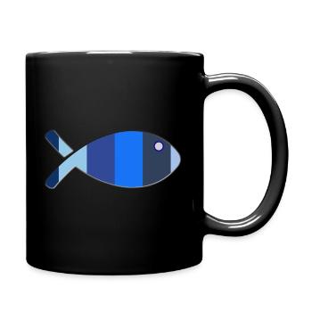 POISSON. MEMOIRE. SARDINE. POISSON D'AVRIL. MER - Mug uni - noir - Droite